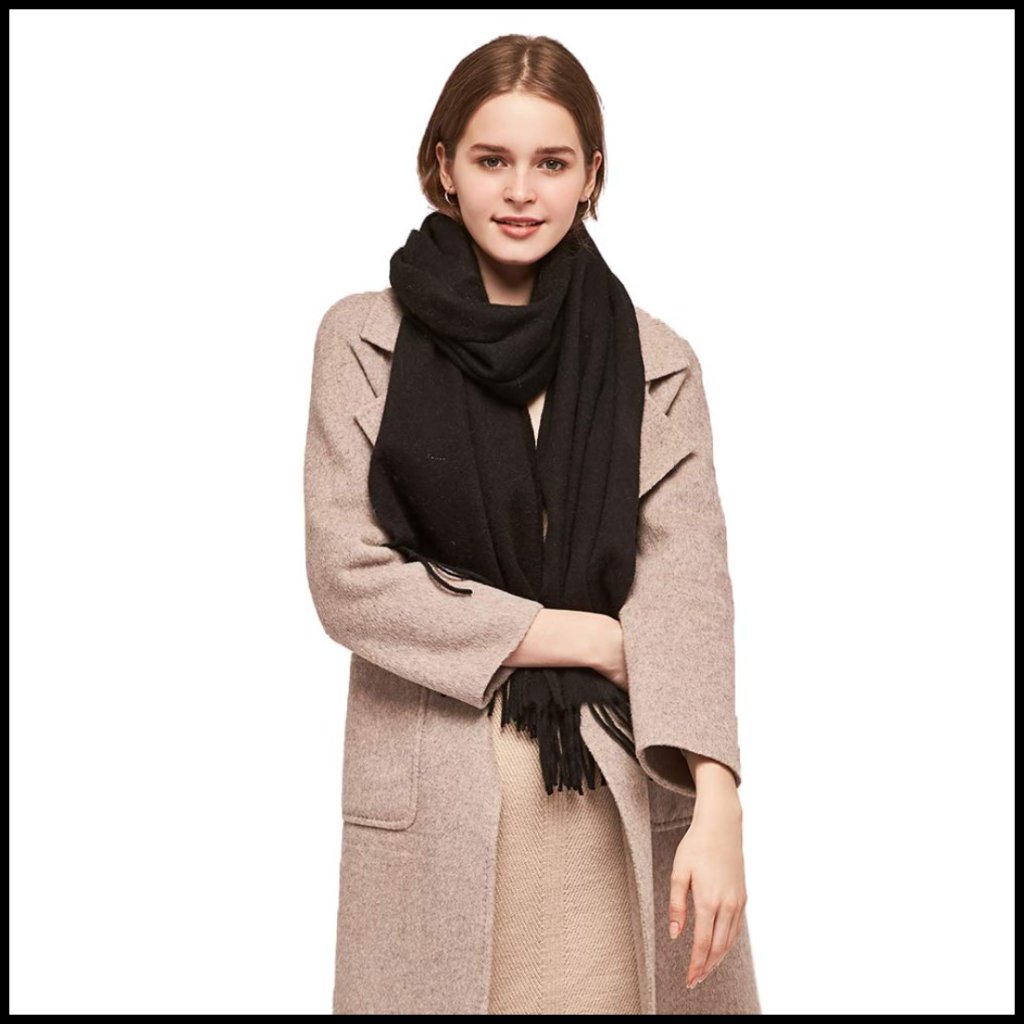 Luxurious Cashmere Scarf Winter Wrap Elegant Classic Chic Soft Warm Accessory